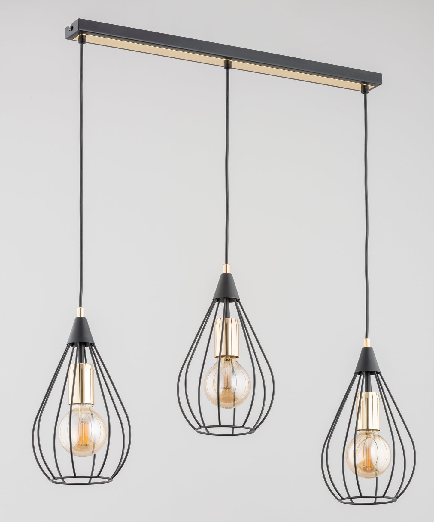 PENDANT LAMP ALFA MANAGOS Black 3 x E27