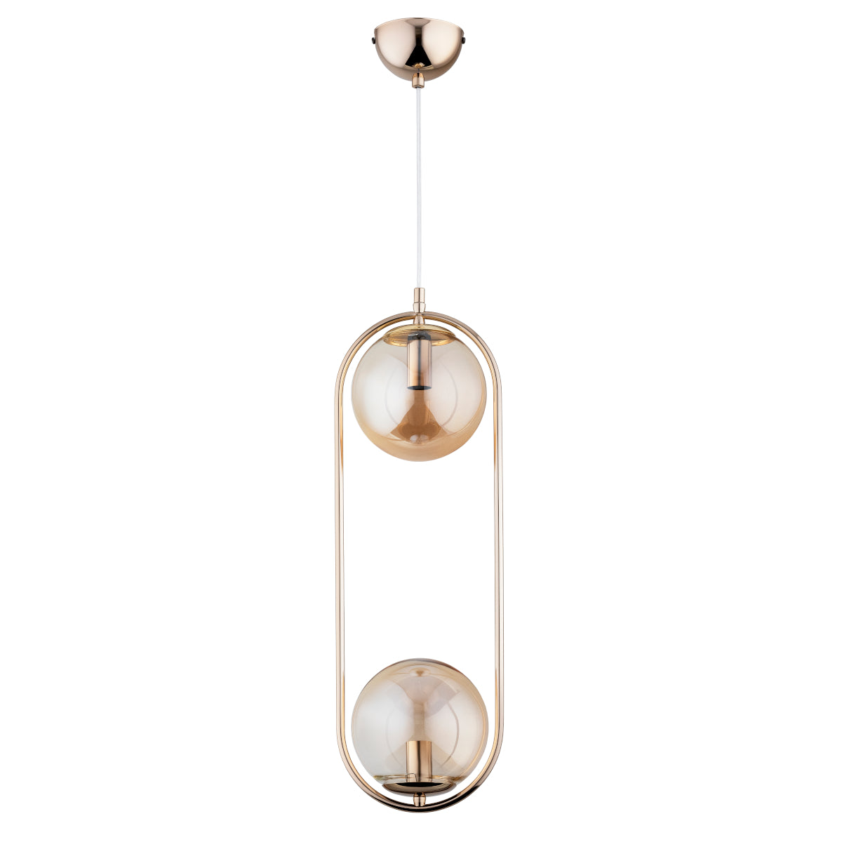 PENDANT LAMP ALFA OVAL DUAL Gold 2 x E14