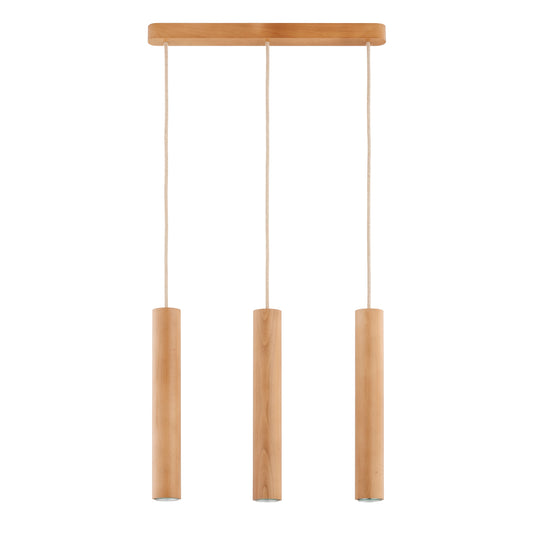 PENDANT LAMP ALFA ANAID RUSTIKAL  Wooden 3 x GU10 LED
