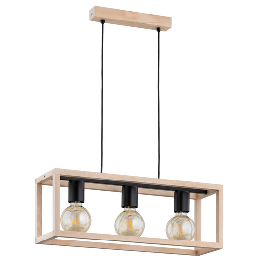 PENDANT LAMP ALFA PAKO  Wooden 3 x E27