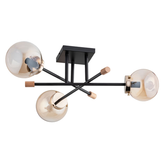 CEILING LAMP ALFA TRANSFER MA x  Black 3 x E14