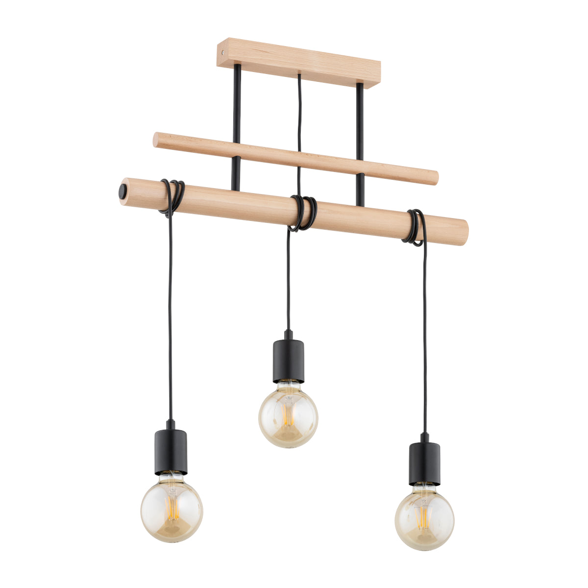 PENDANT LAMP ALFA GENTO  Wooden 3 x E27