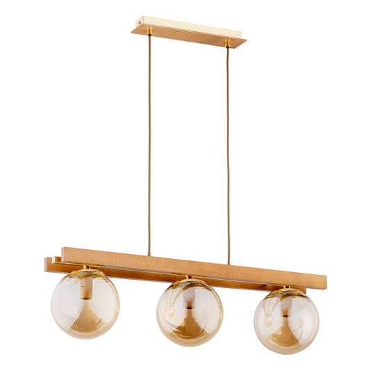 PENDANT LAMP ALFA MEGI  Wooden 3 x E14