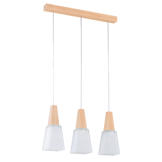 PENDANT LAMP ALFA MORINA  Wooden 3 x E27