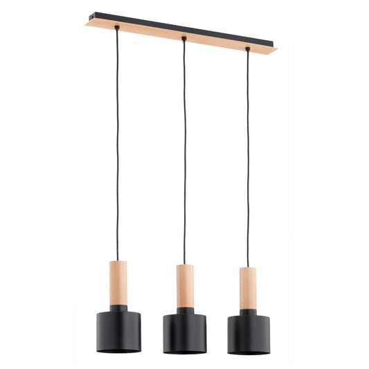 PENDANT LAMP ALFA KASTEL RETRO  Wooden 3 x E27
