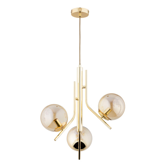 PENDANT LAMP ALFA ESTEL Gold 3 x E14