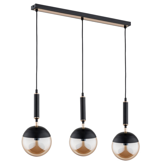 PENDANT LAMP ALFA MARAKAS Black & Gold 3 x E14