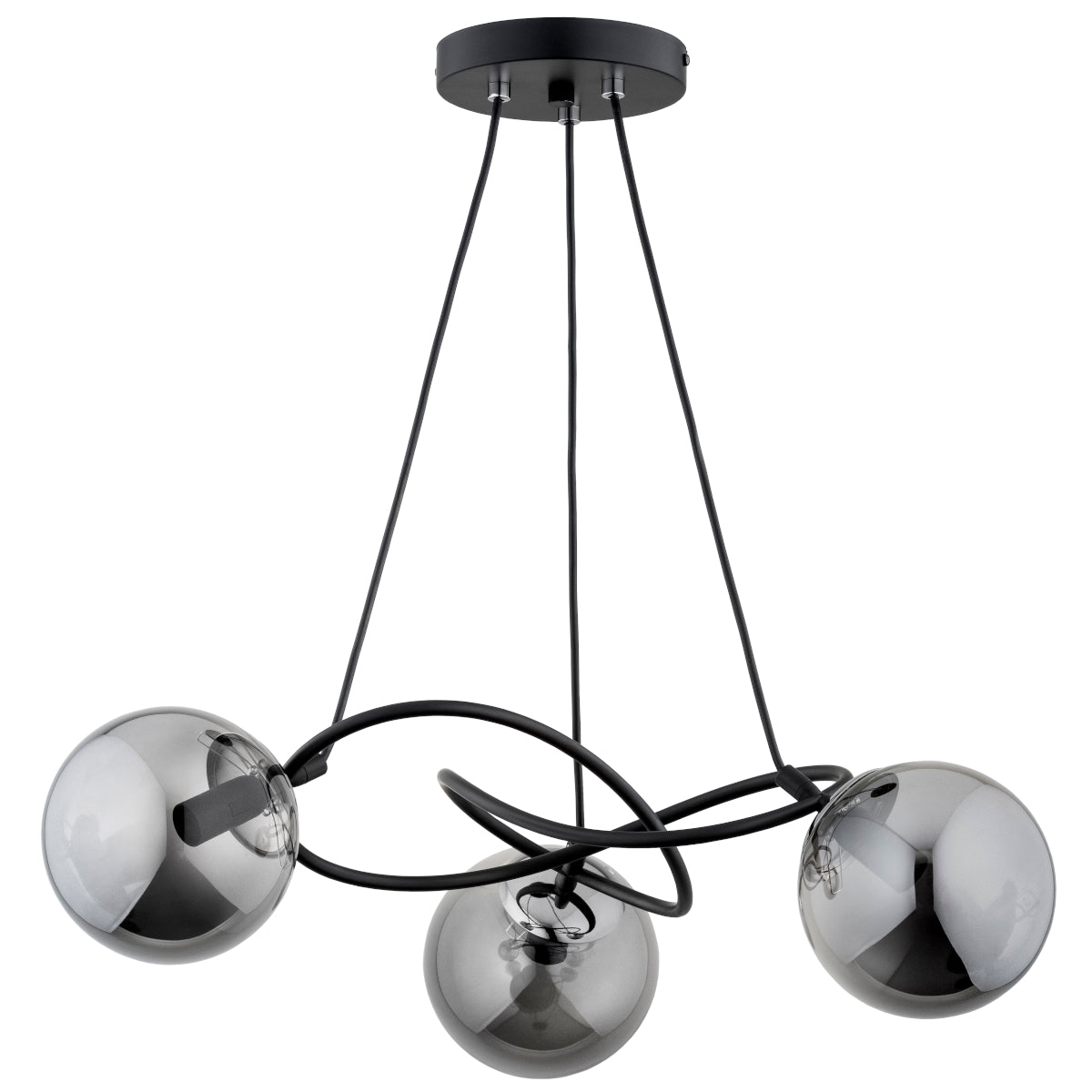 CEILING LAMP ALFA VELTA Black 3 x E14