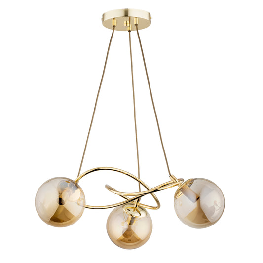 CEILING LAMP ALFA VELTA Gold 3 x E14