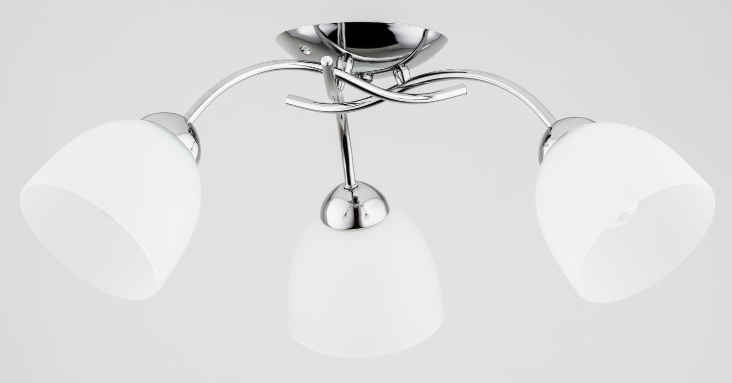 CEILING LAMP ALFA AVILA Chrome 3 x E27