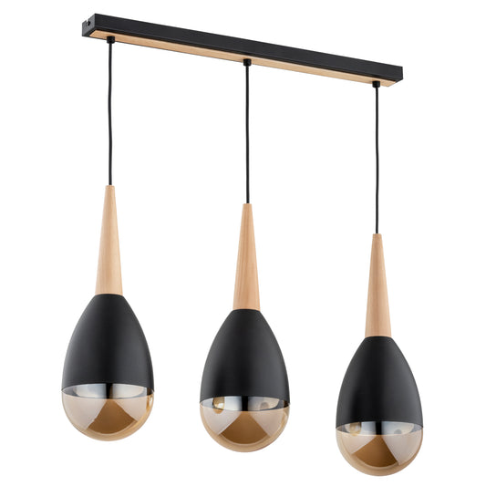PENDANT LAMP ALFA MASTER  Wooden 3 x E14