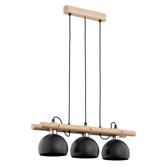 PENDANT LAMP ALFA EMORIS  Wooden 3 x E27