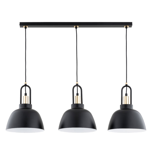 PENDANT LAMP ALFA MIRAVE Black & Gold 3 x E27