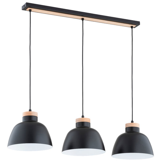 PENDANT LAMP ALFA LORIEN Black 3 x E27