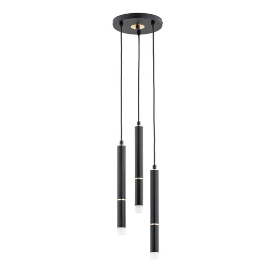 PENDANT LAMP ALFA DERSO Black & Gold 3 x G9