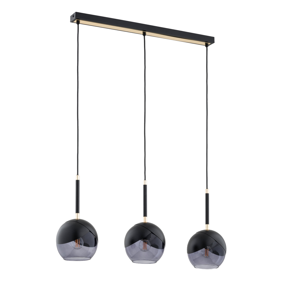 PENDANT LAMP ALFA MILTONA Black 3 x E27