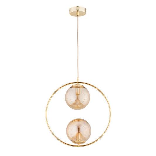 PENDANT LAMP ALFA ADINO 10 Gold 2 x E14