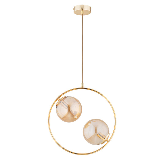 PENDANT LAMP ALFA ADINO S 10 Gold 2 x E14