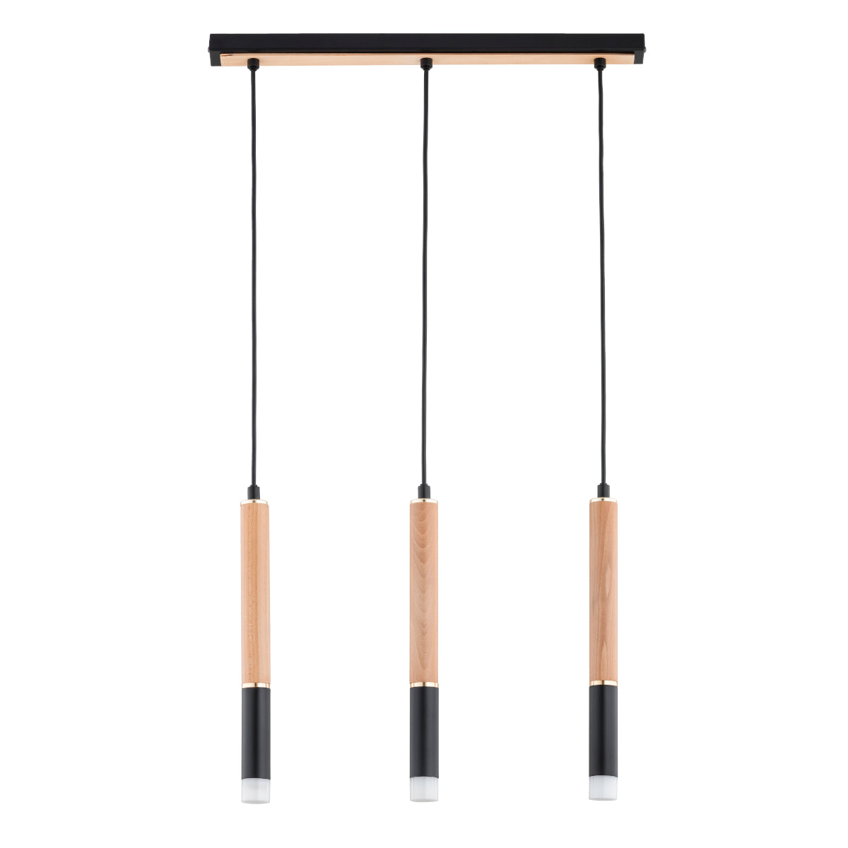 PENDANT LAMP ALFA RODEO  Wooden 3 x G9