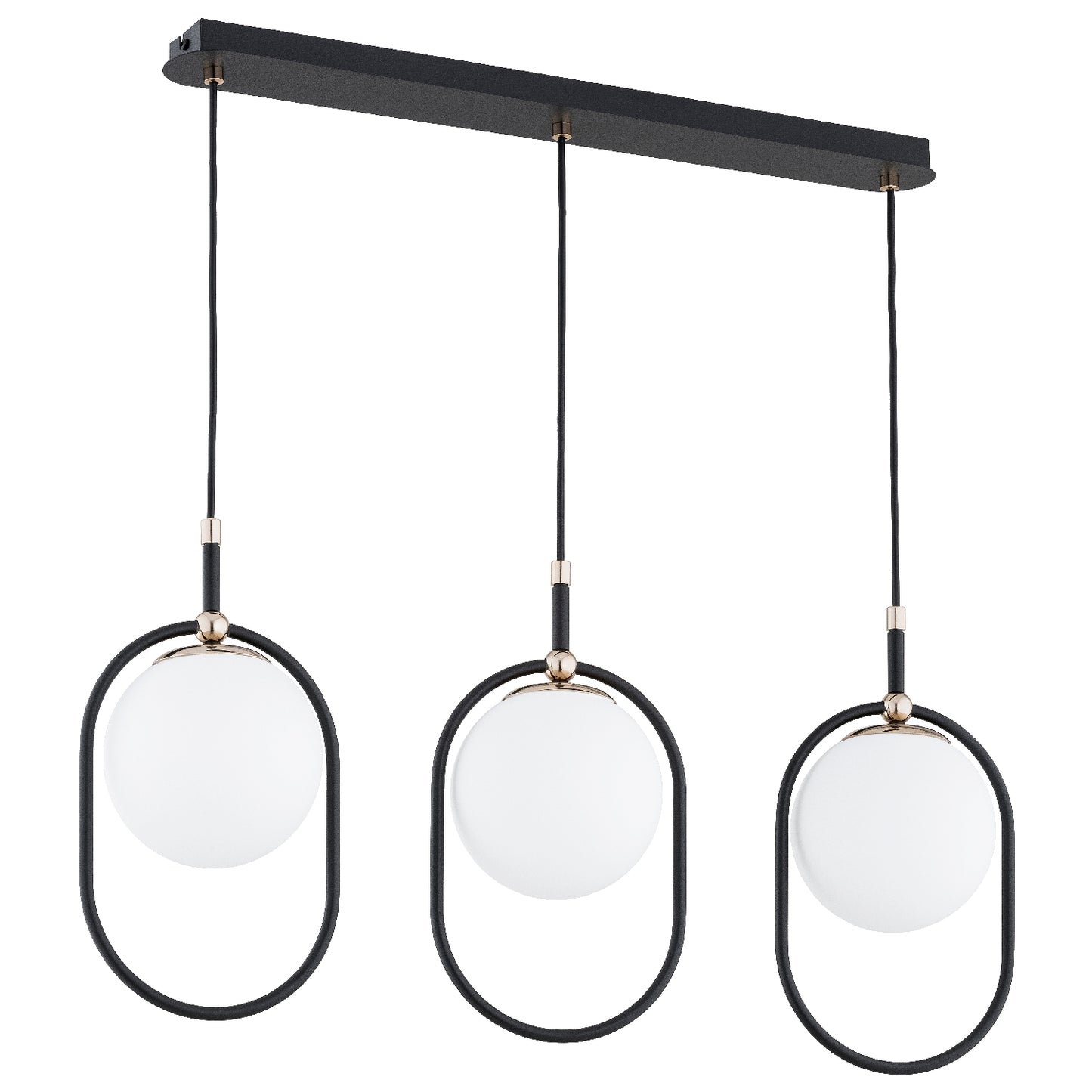PENDANT LAMP ALFA AMARO Black & White 3 x E14