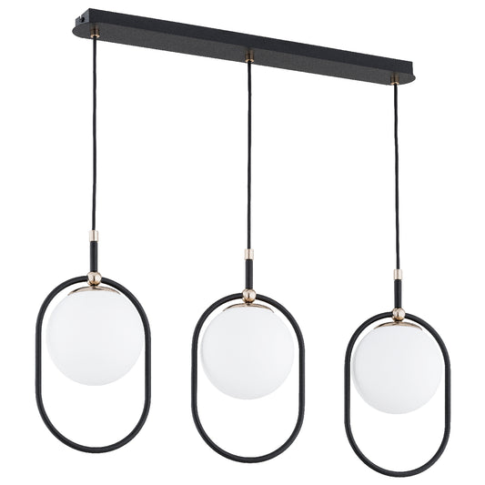 PENDANT LAMP ALFA AMARO Black & White 3 x E14