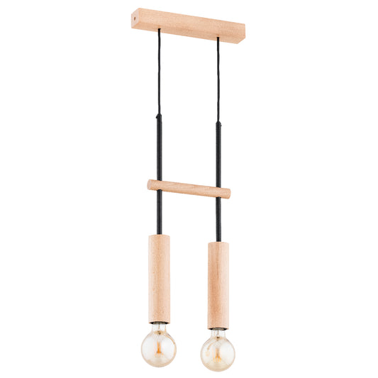 PENDANT LAMP ALFA DILAN  Wooden 2 x E27