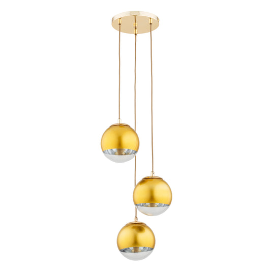 PENDANT LAMP ALFA LEILA Gold 3 x E14