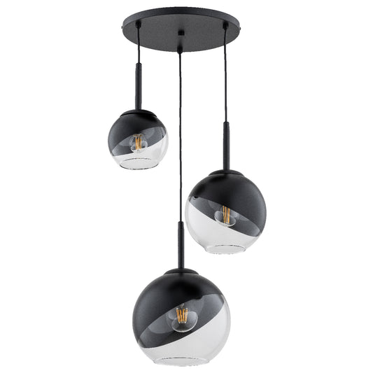 PENDANT LAMP ALFA INVERO Black 3 x E27