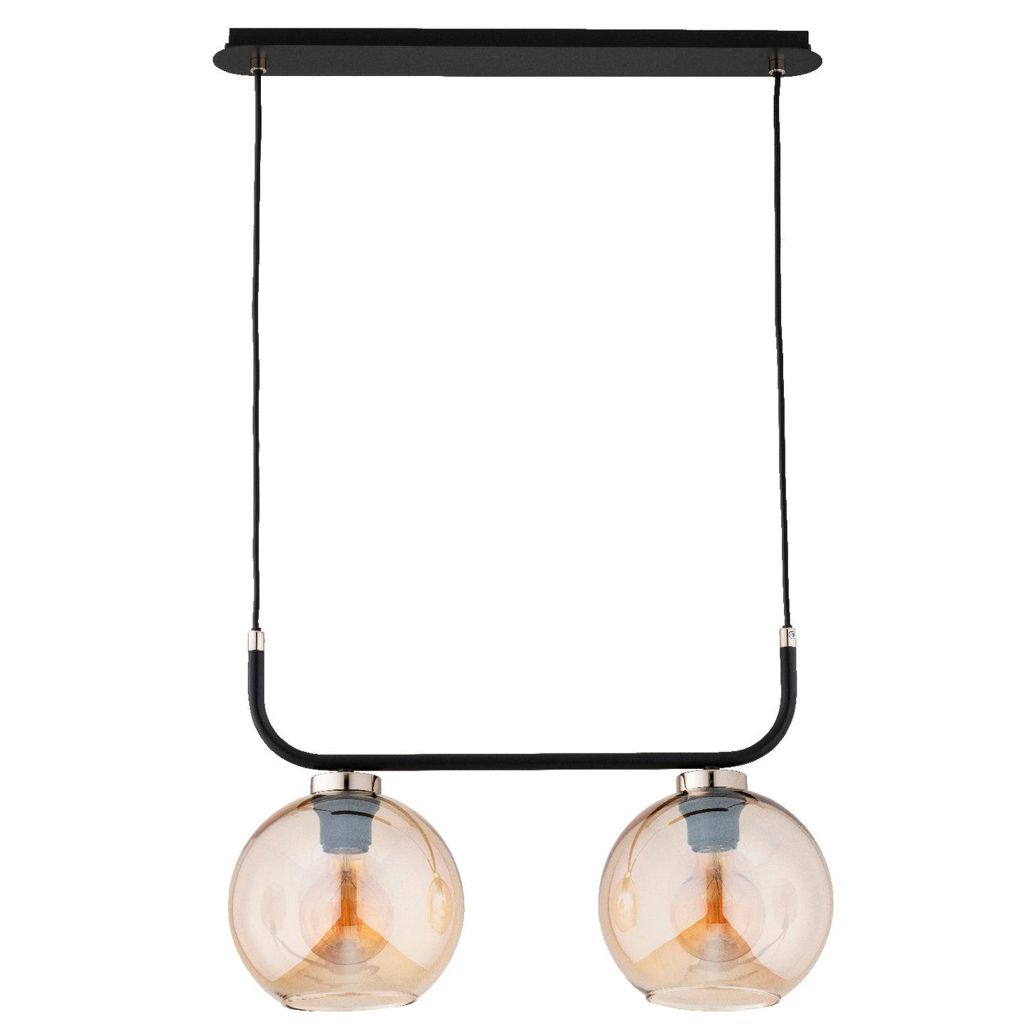 PENDANT LAMP ALFA BINARY Black & Gold 2 x E27