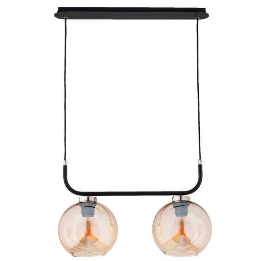 PENDANT LAMP ALFA BINARY Black & Gold 2 x E27