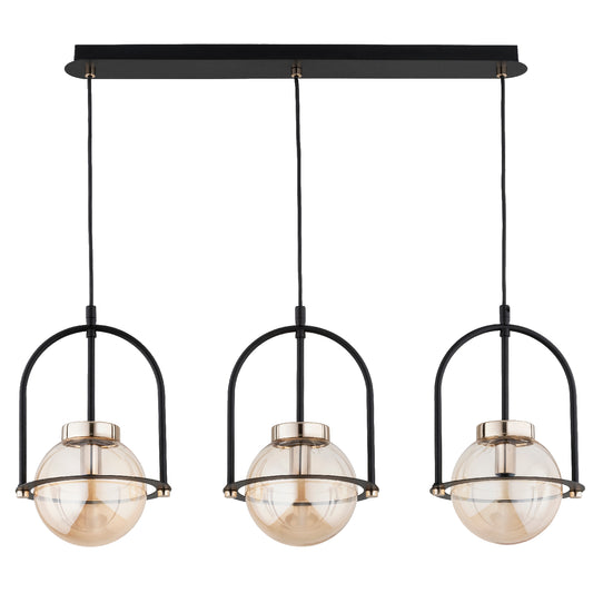 PENDANT LAMP ALFA LERIA PICCOLO Black & Gold 3 x E14
