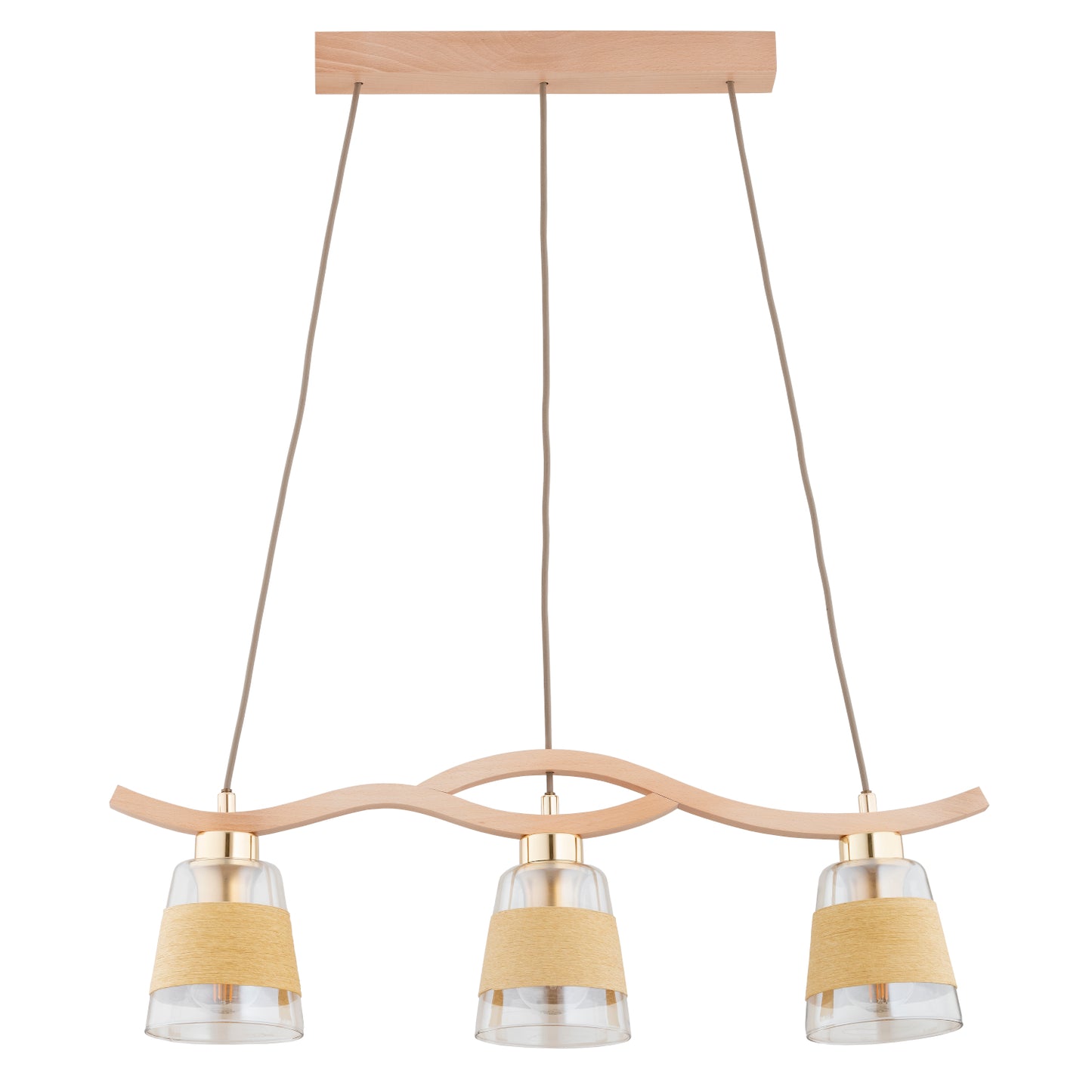 PENDANT LAMP ALFA FORES PRO  Wooden 3 x E14