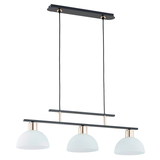 PENDANT LAMP ALFA ETIUDA Black 3 x E27