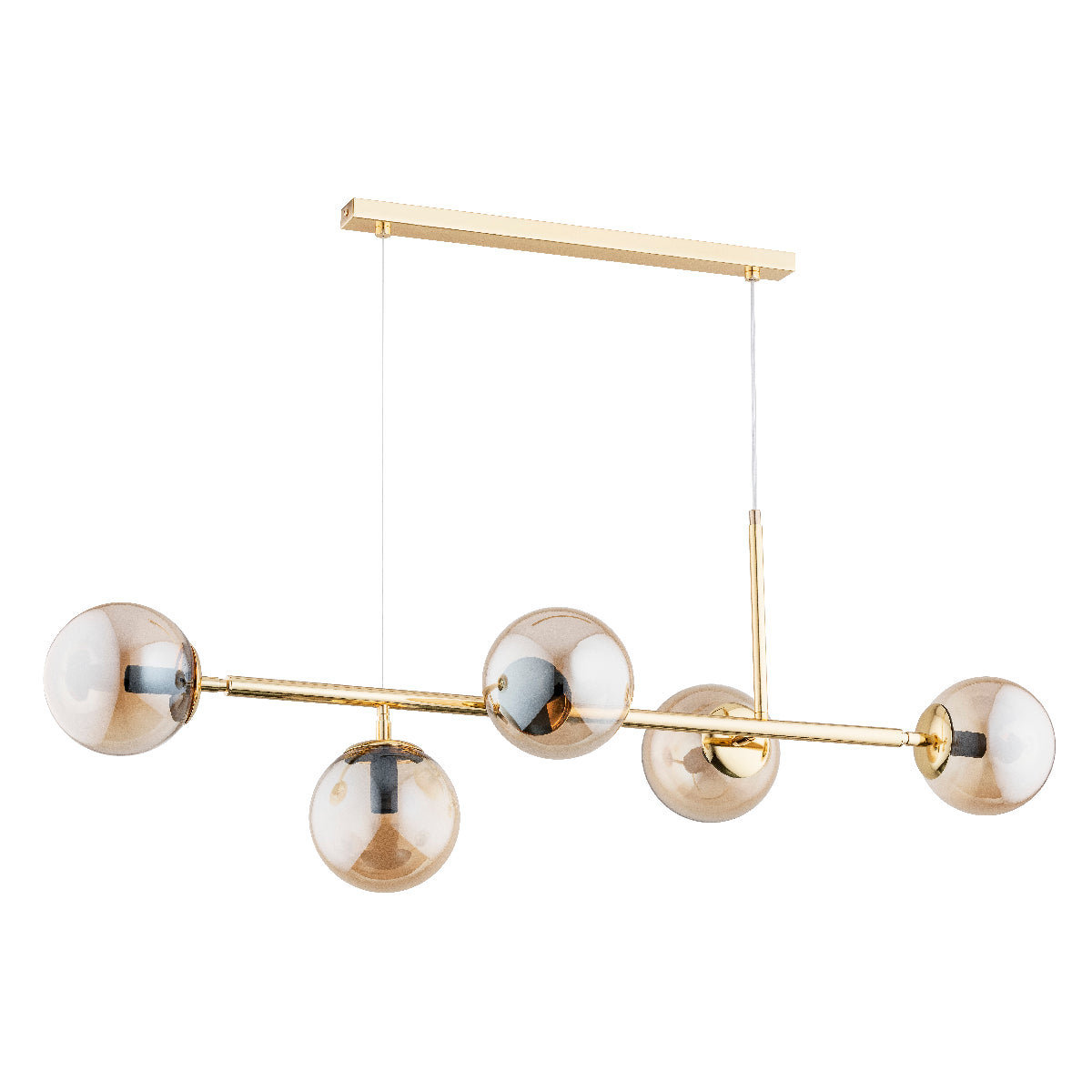 PENDANT LAMP ALFA DANSA Gold 5 x E14