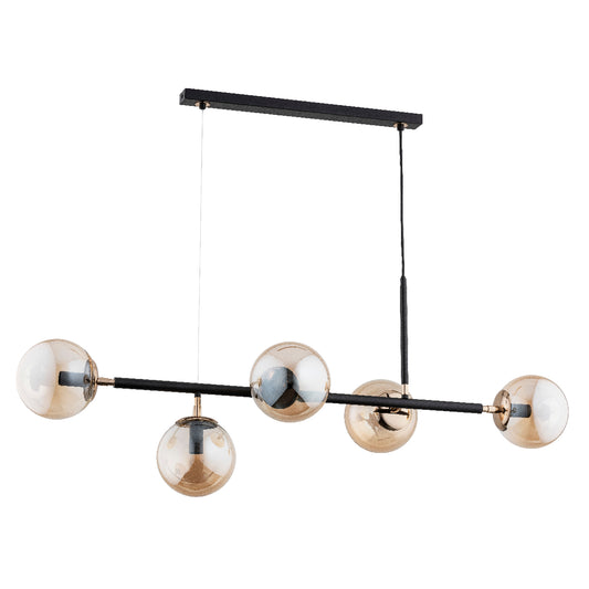 PENDANT LAMP ALFA DANSA Black 5 x E14
