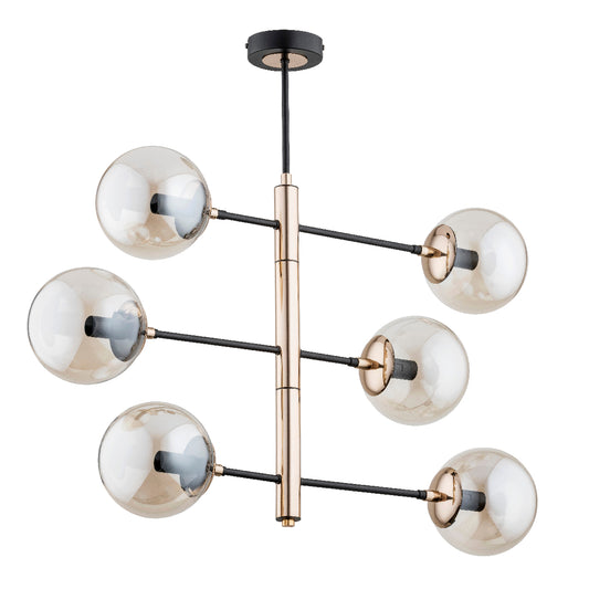 CEILING LAMP ALFA PESCO Gold 6 x E14