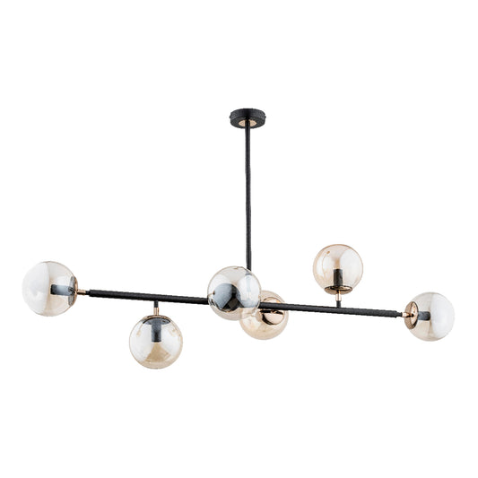 CEILING LAMP ALFA SERGIO Black 6 x E14