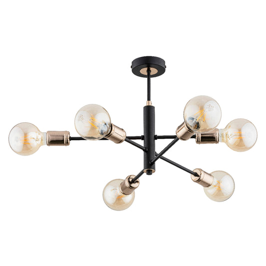 CEILING LAMP ALFA ORIS Black 6 x E27