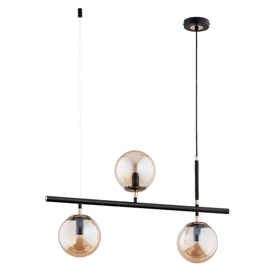 PENDANT LAMP ALFA FINGO Black 3 x E14