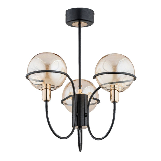 CEILING LAMP ALFA PETRA Black 3 x E14