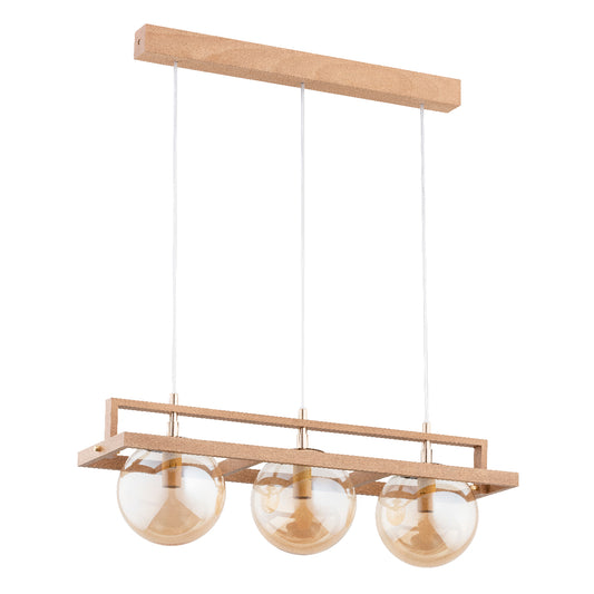 PENDANT LAMP ALFA FRIF  Wooden 3 x E14