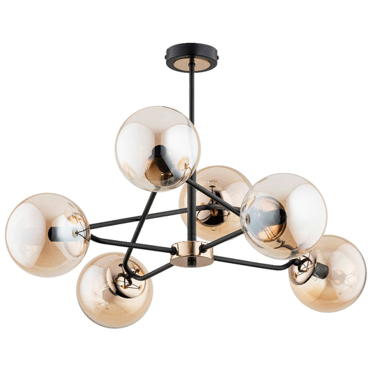 CEILING LAMP ALFA SAGITO BRASS 6 x E14