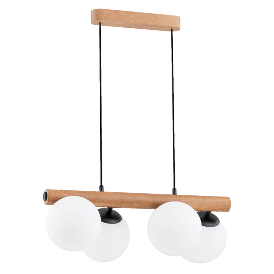 PENDANT LAMP ALFA ARAGON SKOS  Wooden 4 x E14