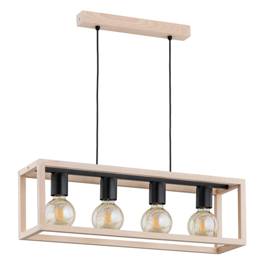 PENDANT LAMP ALFA PAKO  Wooden 4 x E27