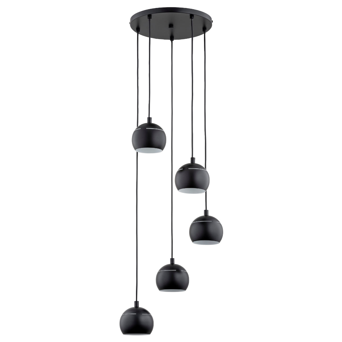 PENDANT LAMP ALFA PLUS Black 5 x E14