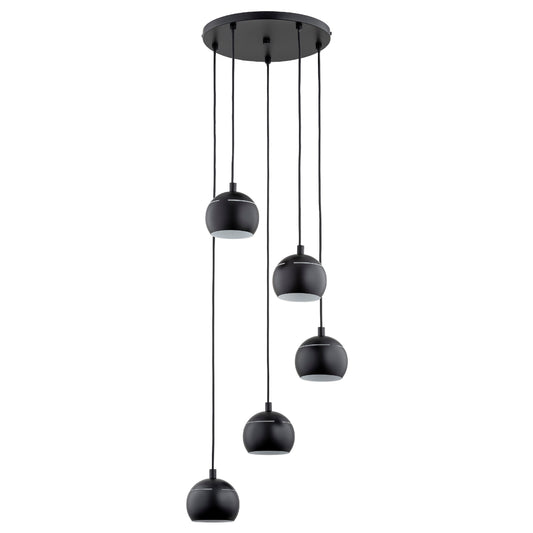 PENDANT LAMP ALFA PLUS Black 5 x E14