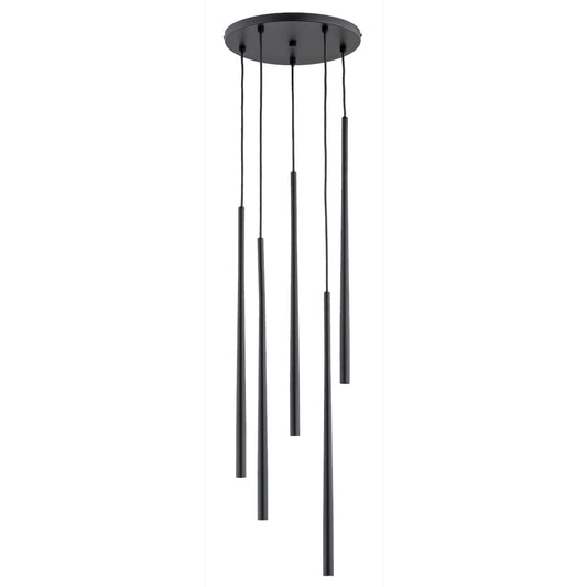 PENDANT LAMP ALFA CARMEN Black 5 x G9 LED