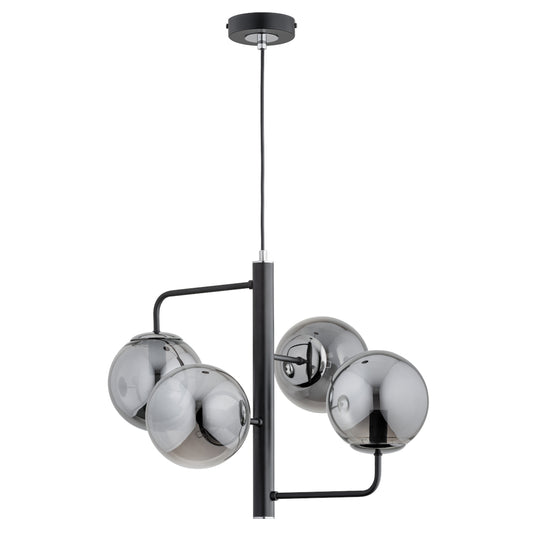 PENDANT LAMP ALFA LAMUR Black 4 x E14