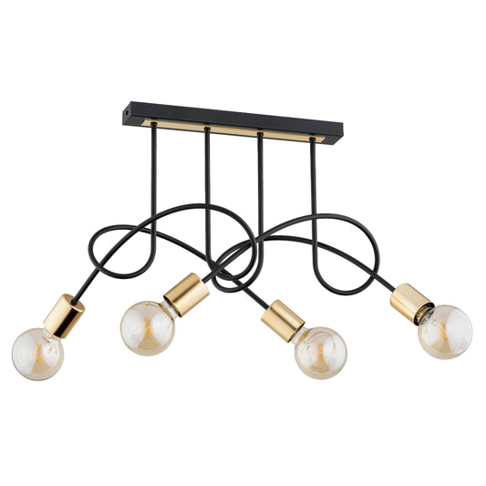 CEILING LAMP ALFA TANGO Black 4 x E27
