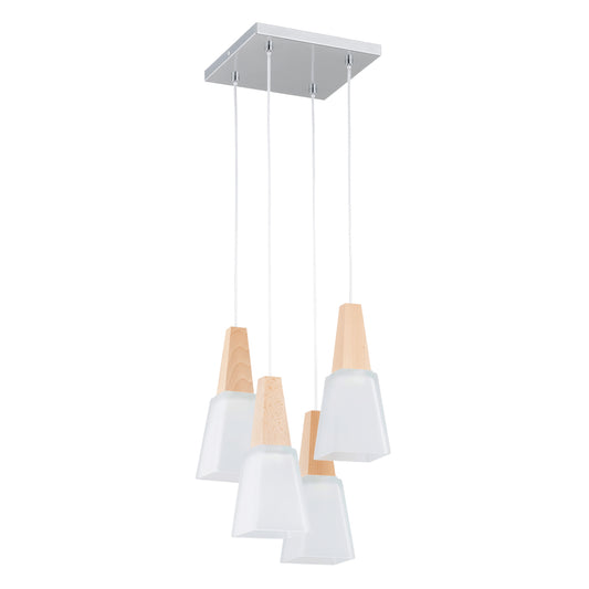 PENDANT LAMP ALFA MORINA  Wooden 4 x E27